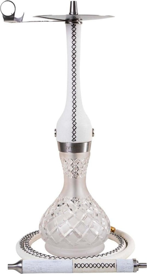 AMIR’S INDICA V2.0 – HOLZ / EDELSTAHL – WEISS / DIAMOND CUT CLEAR