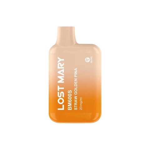 LOST MARY BM600S - STRAW GOLDEN PINA (10er Pack)