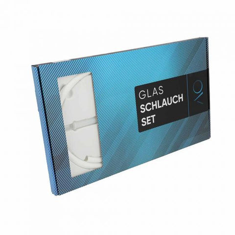 AO GLASMUNDSTÜCK-SCHLAUCHSET ROUND - WEISS